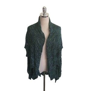 Song N Spirit Duster Women's Size XL Green Blue Long Sleeve